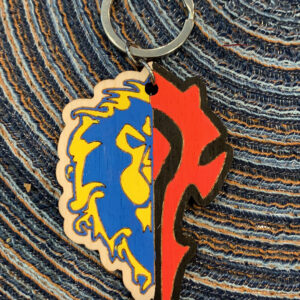 Dual Faction Combined Keychain